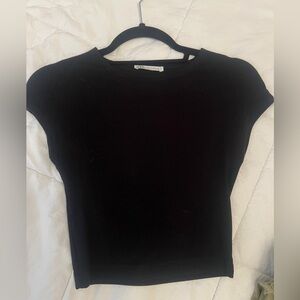 Black Zara crop top